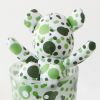 SYNC - [Bubble Green] Stuffed Bear Glass Cup (6.3 inch height)