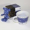 SYNC - [Flower Blue] Stuffed Bear Mug (3.3 inch height)