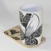 SYNC - [Peony] Graphic Mug / Wood Coaster - No Handle (4.4 inch height)