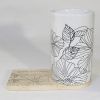 SYNC - [Lotus Leaves] Graphic Mug / Wood Coaster - No Handle (4.4 inch height)