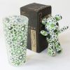 SYNC - [Bubble Green] Stuffed Bear Glass Cup (6.3 inch height)