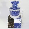 SYNC - [Flower Blue] Stuffed Bear Mug (3.3 inch height)