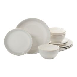 MS 12pc Dinnerware Taupe